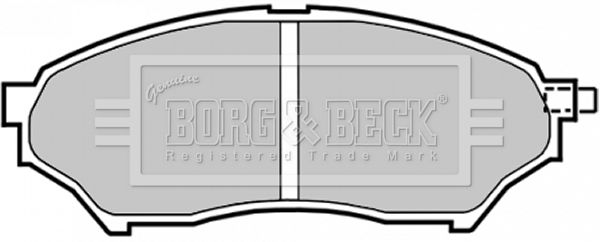 BORG & BECK Комплект тормозных колодок, дисковый тормоз BBP1759